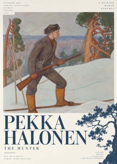 Pekka Halonen The Hunter No6 - Poster