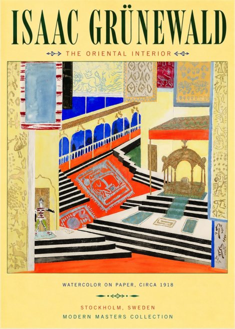 Isaac Grünewald The Oriental Interior No3 - Poster