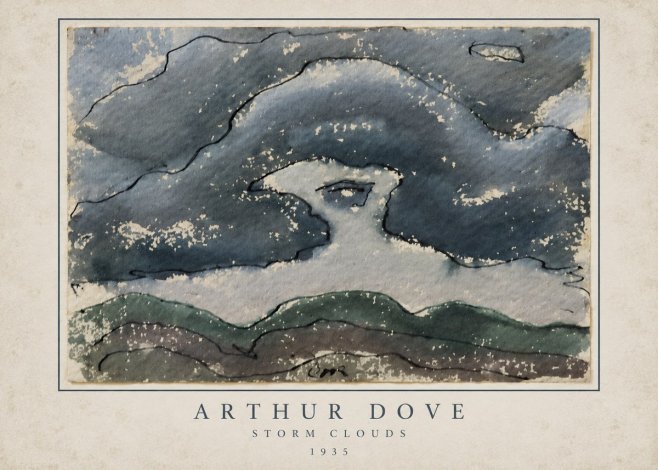 Arthur Dove Storm Clouds No3 - Poster