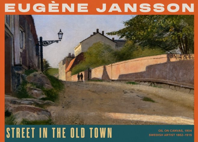 Eugène Jansson Street in the Old Town No2 - Poster