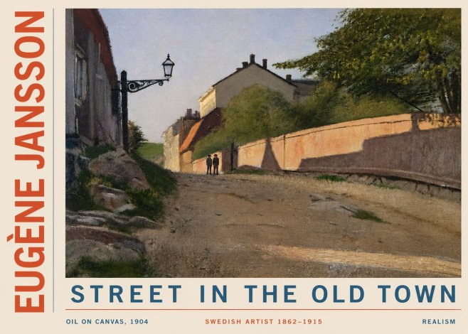 Eugène Jansson Street in the Old Town No4 - Poster