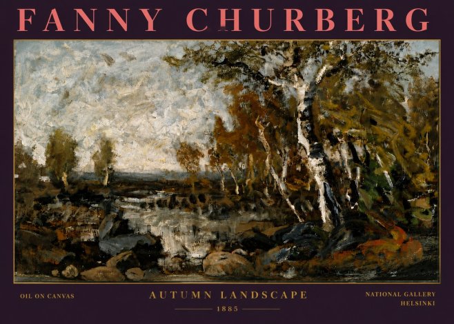 Fanny Churberg Autumn Landscape No6 - Poster