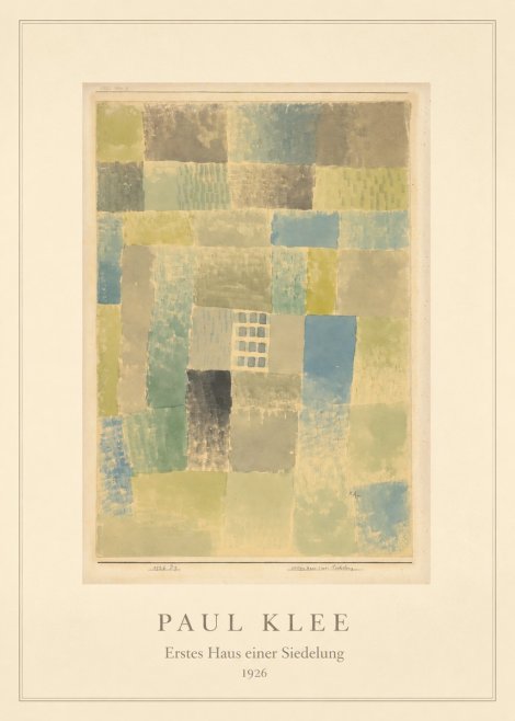 Paul Klee Erstes Haus Einer Siedelung No4 - Poster