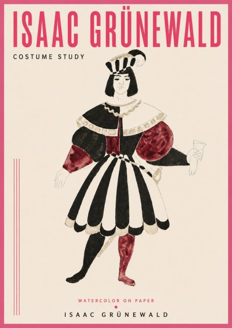 Isaac Grünewald Costume Study VIII No4 - Poster