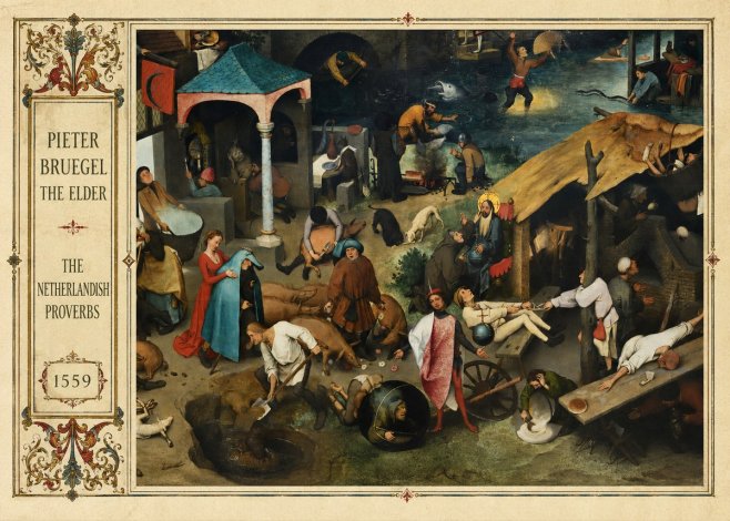 Pieter Bruegel The Netherlandish Proverbs III No2 - Poster