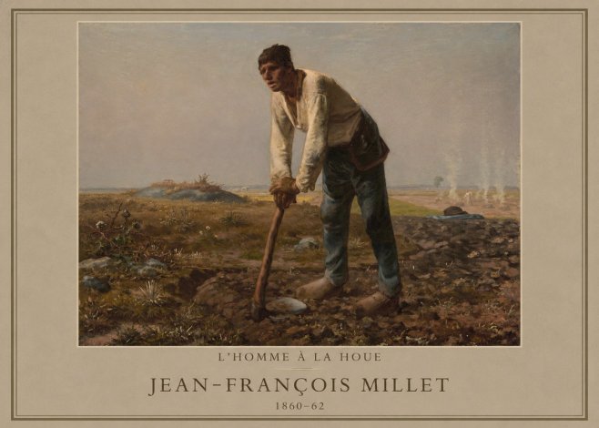 Jean-François Millet L'homme À La Houe No1 - Poster