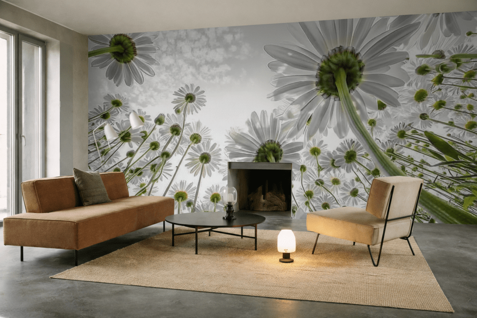 Sunlit Blossom Field