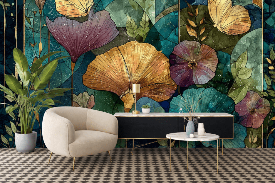 Vibrant Flora Mosaic