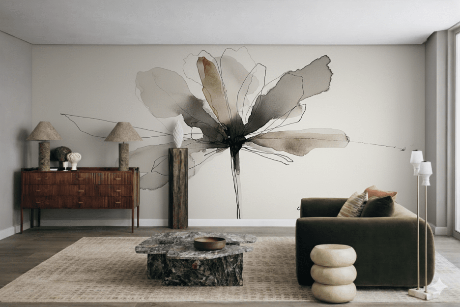 Ink Blossom Ivory