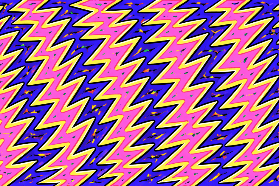 Frosted Zigzag Burst