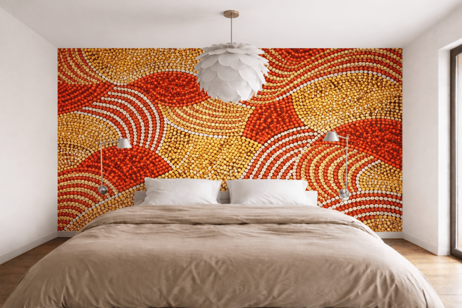 Sunset Mosaic Waves