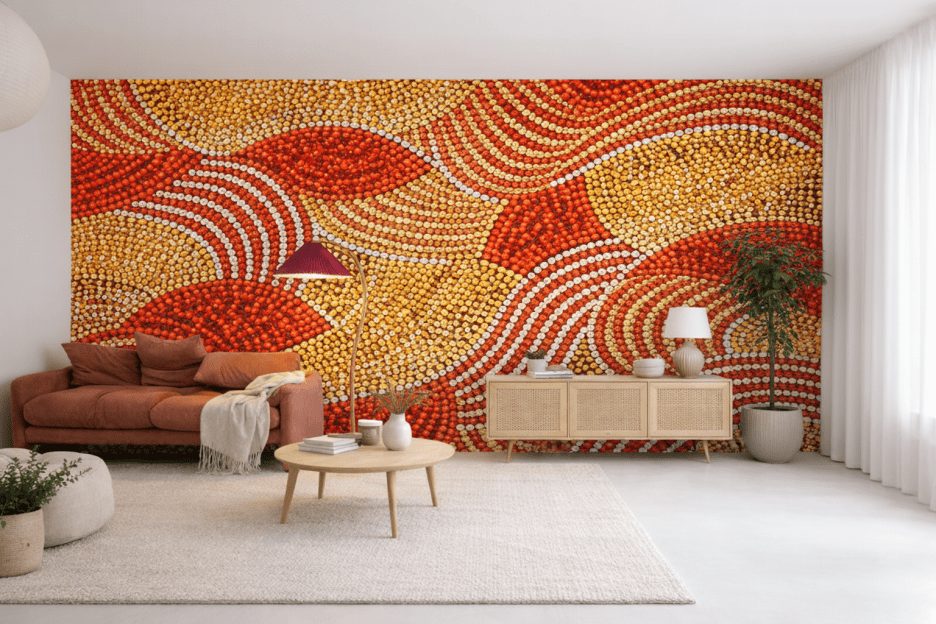 Sunset Mosaic Waves