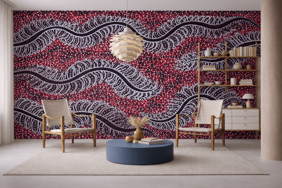 Meandering Floral Wave