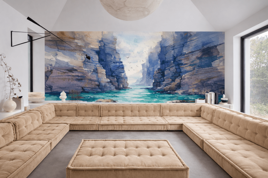 Sculpted Cliffside Waves