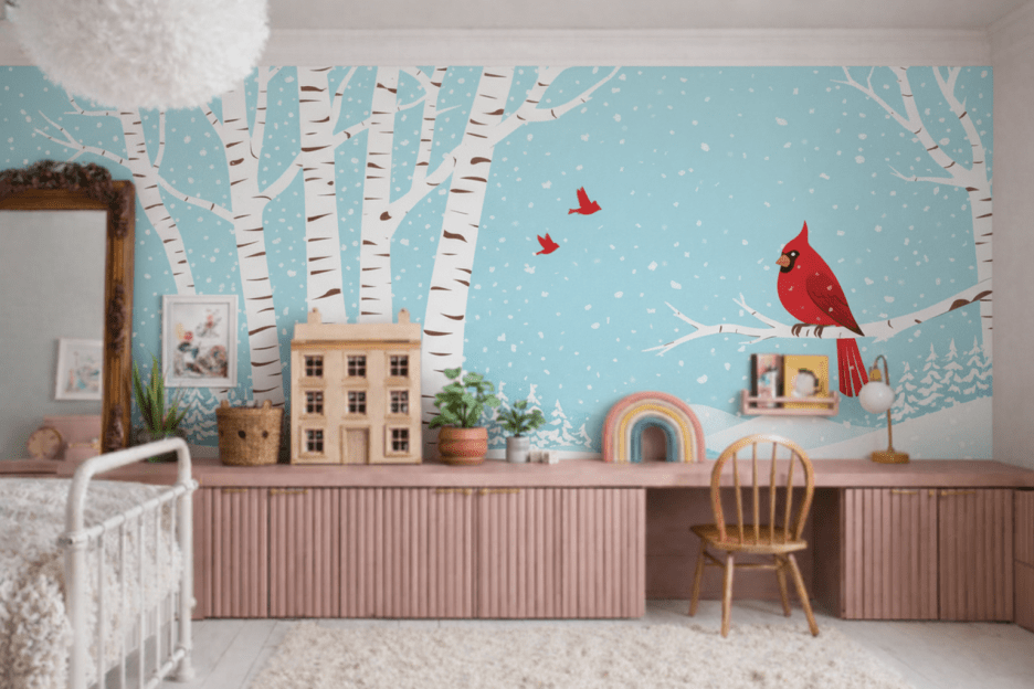 Crimson Winter Perch