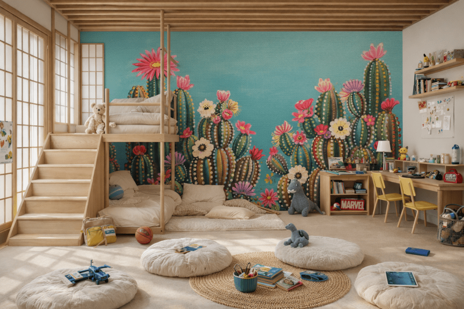 Cactus Blossom Mural
