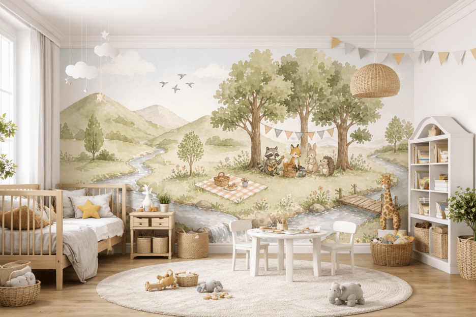 Forest Gathering Mural