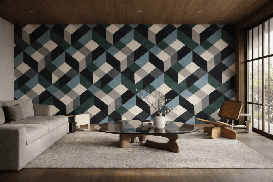 Frosted Geometric Veil