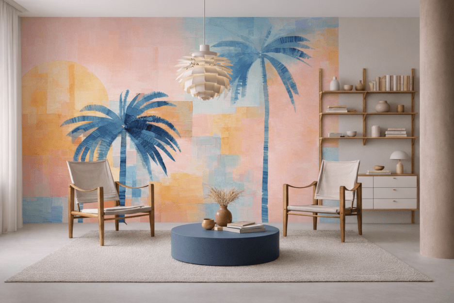 Sunset Palms Mural