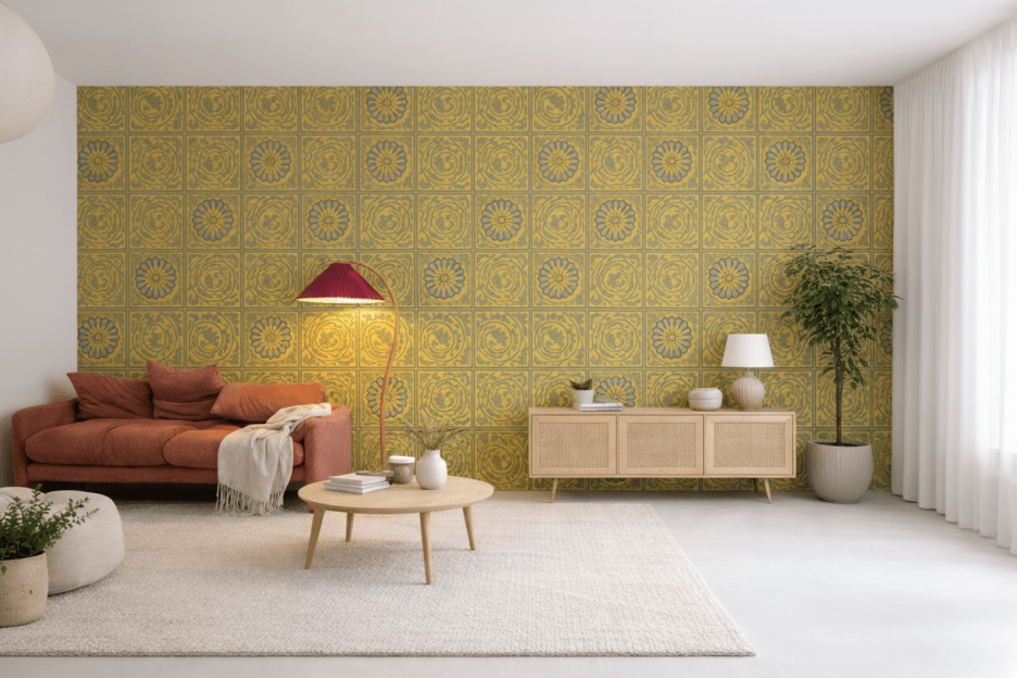 William Morris Gilded Petal Mosaic