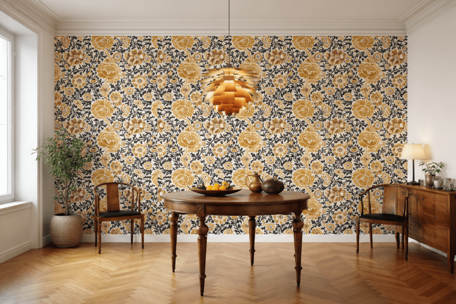 William Morris Gilded Blossom Trail