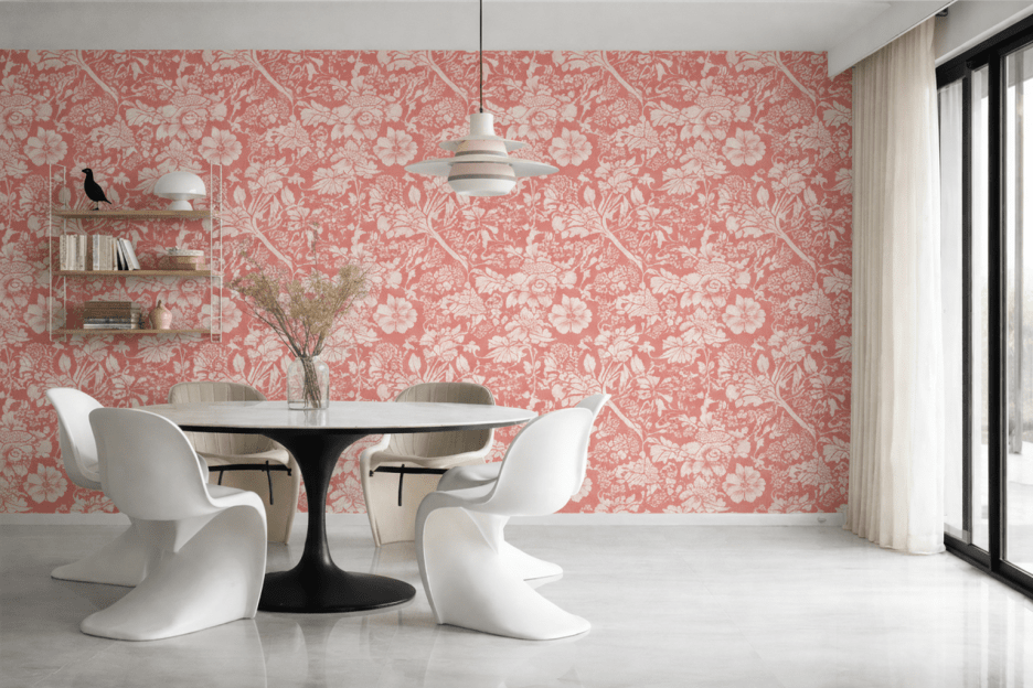 William Morris Coral Blossom Tapestry