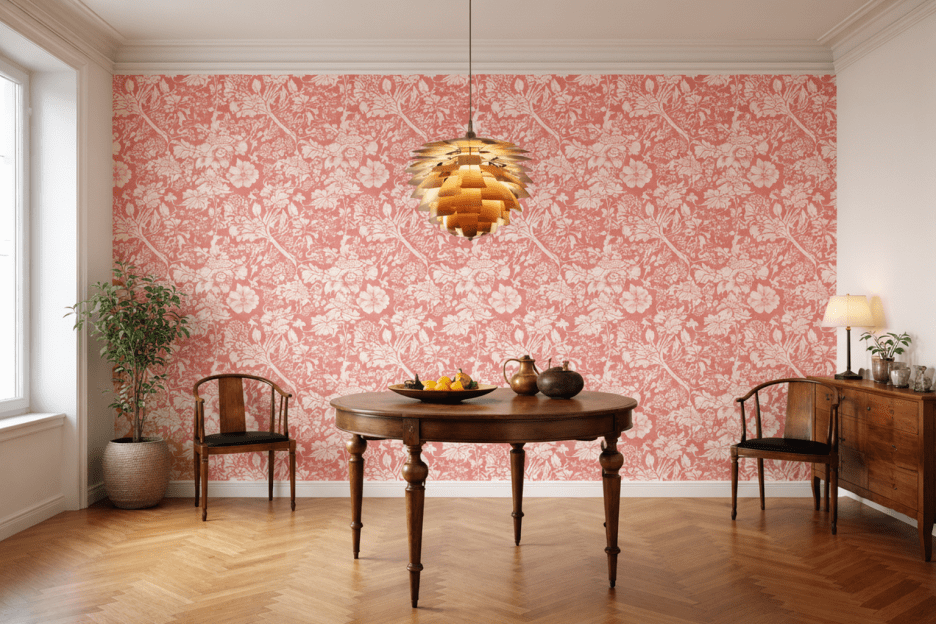 William Morris Coral Blossom Tapestry