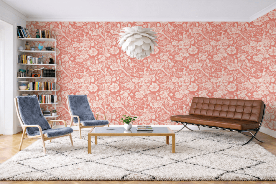 William Morris Coral Blossom Tapestry