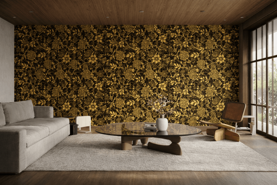 William Morris Gilded Vines Motif