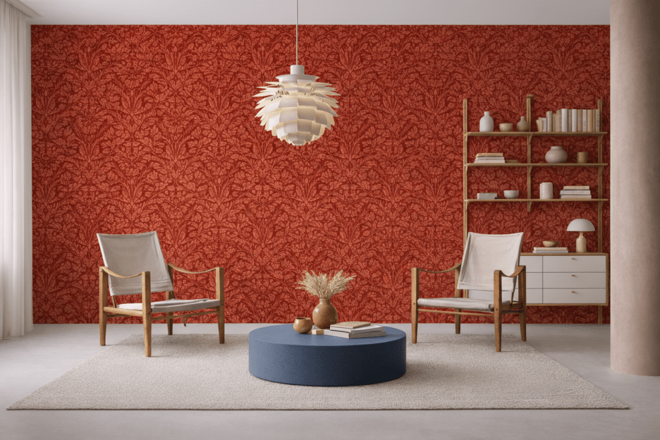 William Morris Rich Embers Flora