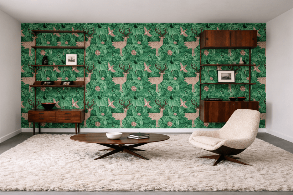 William Morris Verdant Stag Retreat