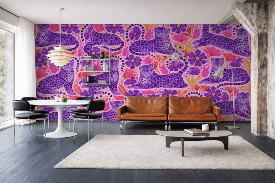 Frosted Feline Tapestry