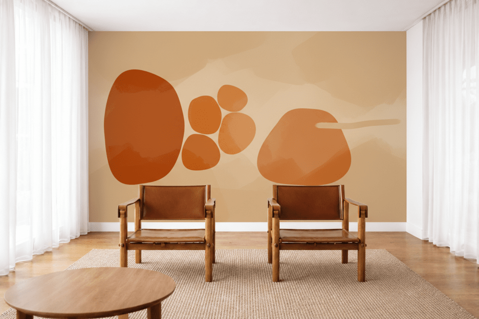 Sunset Pebble Composition