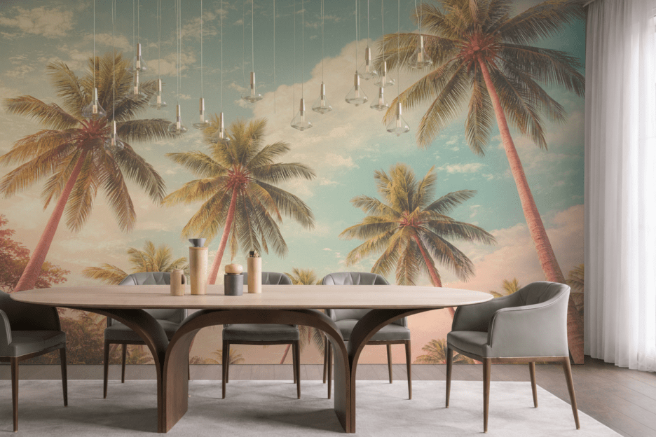 Palm Serenity Scene