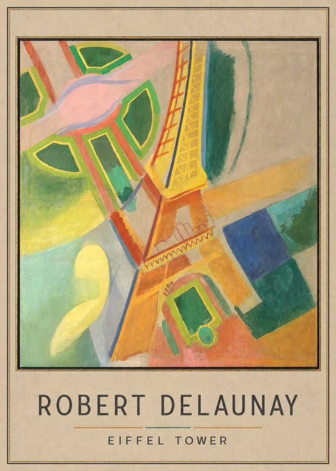 Robert Delaunay Eiffel Tower No3 - Poster