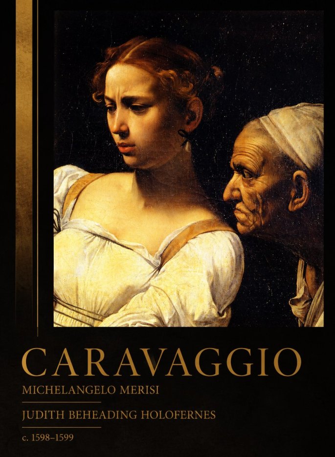 Michelangelo Merisi da Caravaggio Judith Beheading Holofernes I No2 - Poster