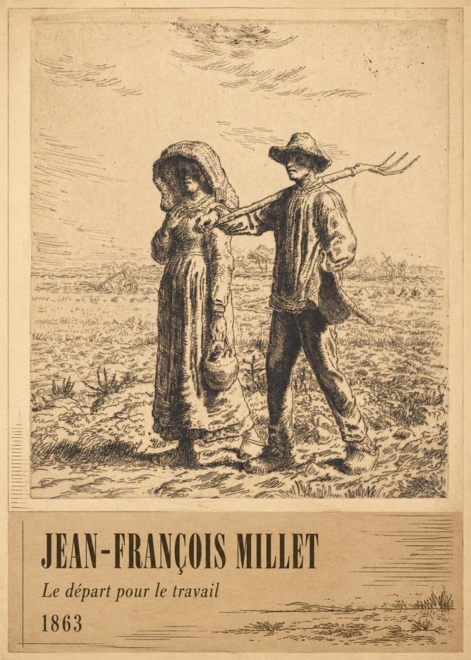 Jean-François Millet Le Départ Pour Le Travail I No2 - Poster
