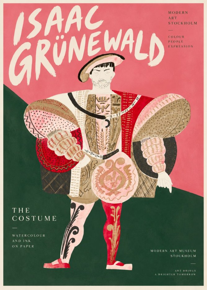 Isaac Grünewald The Costume I No3 - Poster