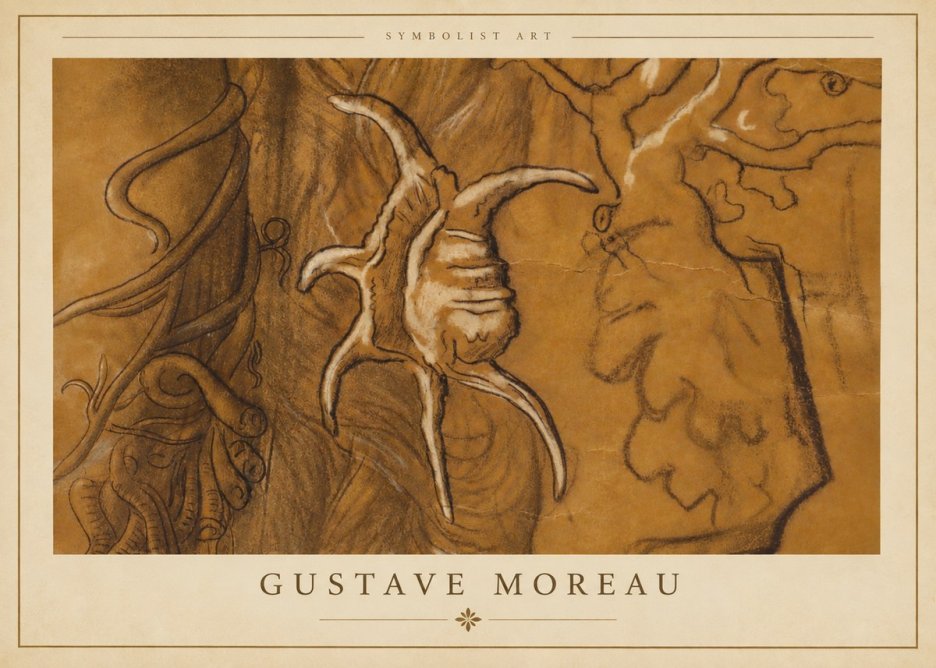 Gustave Moreau Mystical Shell Study No3 - Poster