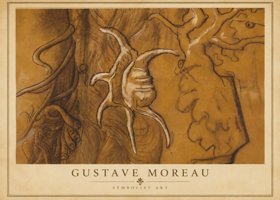 Gustave Moreau Mystical Shell Study No4 - Poster