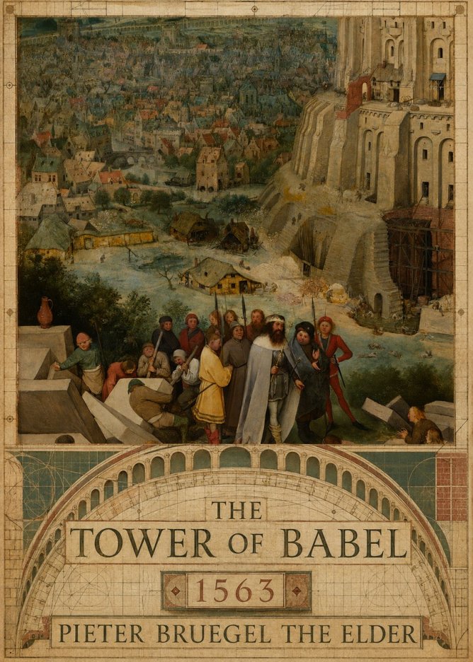 Pieter Bruegel The Tower of Babel I No2 - Poster
