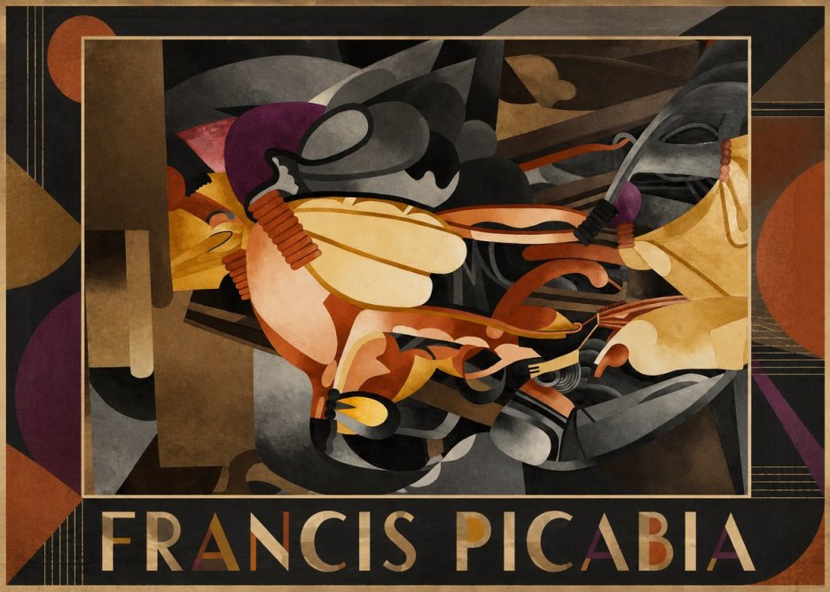 Francis Picabia Mechanical Interplay No1 - Poster