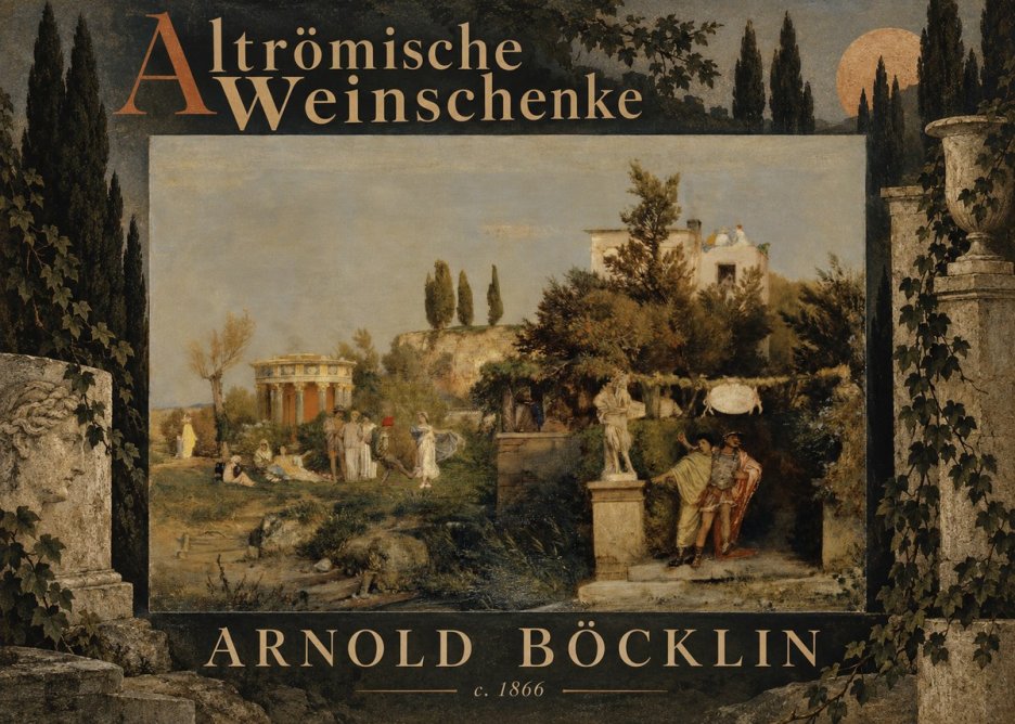 Arnold Böcklin Altrömische Weinschenke No6 - Poster