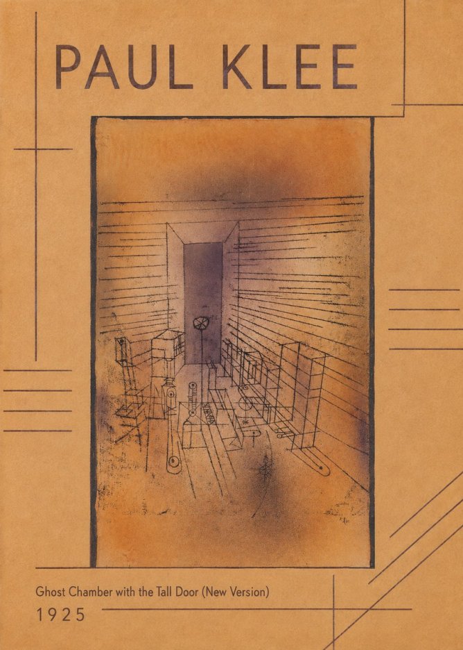 Paul Klee Ghost Chamber with the Tall Door (New Version) No1 - Poster