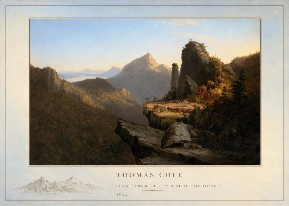 Thomas Cole Scene from 'the Last of the Mohicans' No4 - Poster
