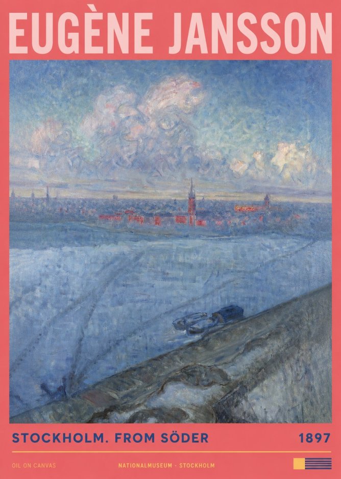 Eugène Jansson Stockholm. from Söder No2 - Poster