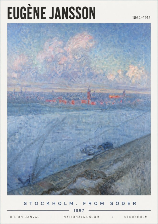 Eugène Jansson Stockholm. from Söder No6 - Poster