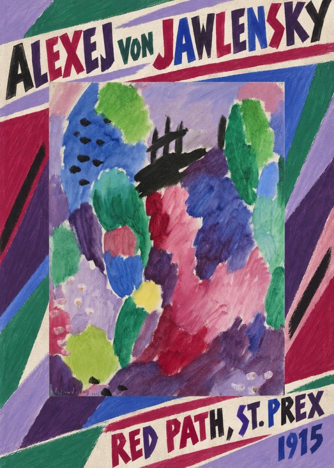 Alexej von Jawlensky Red Path, St. Prex I No6 - Poster