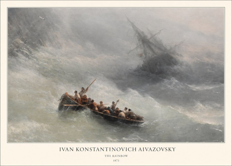 Ivan Konstantinovich Aivazovsky The Rainbow No1 - Poster