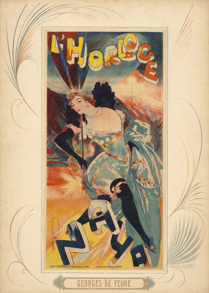 Georges de Feure L'horloge I No5 - Poster